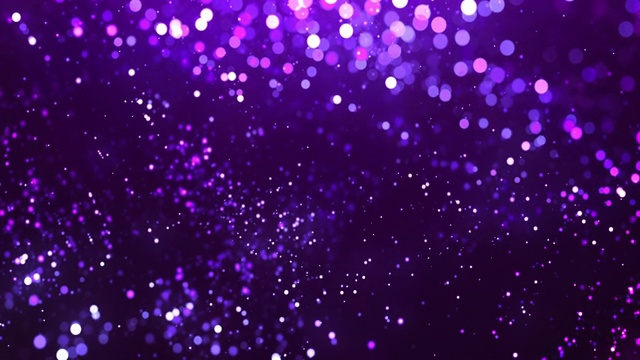 慢动作中的散焦粒子-紫色-抽象背景动画-可循环视频下载
