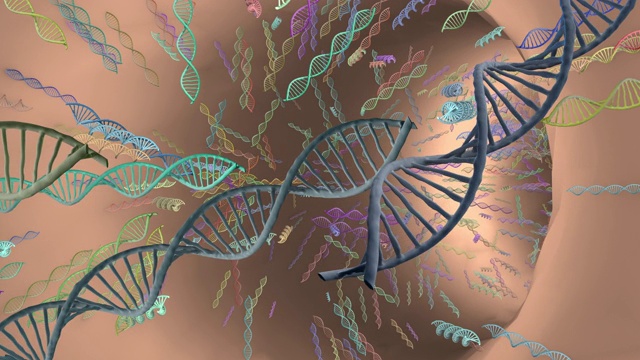 DNA 螺旋链动画视频下载