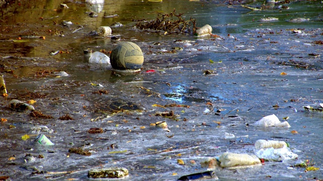 水污染浪费视频素材