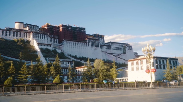 布达拉宫，拉萨，西藏，中国。视频下载