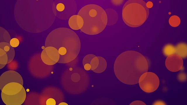 抽象的派对趣味运动背景，紫色墙纸上五颜六色的泡泡，粒子时隐时现视频下载