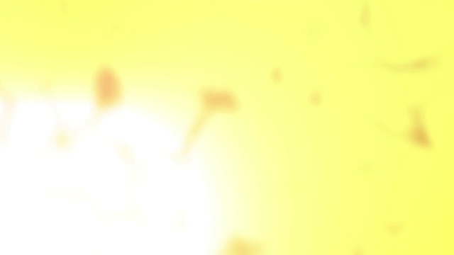 抽象干净模糊的黄色软闪光尘埃微小移动上升闪光光线粒子软可循环背景视频素材