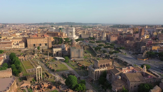 罗马广场和帝国大道视频素材