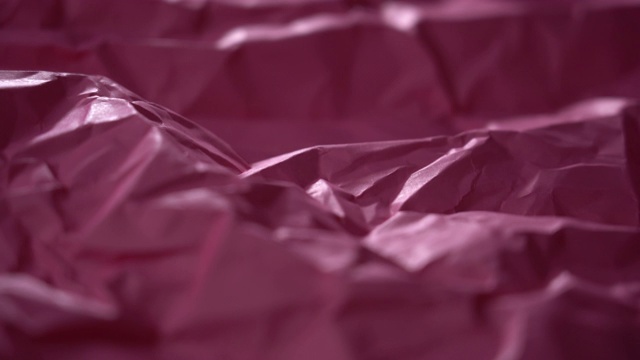 粉红色皱纸的抽象景观视频素材