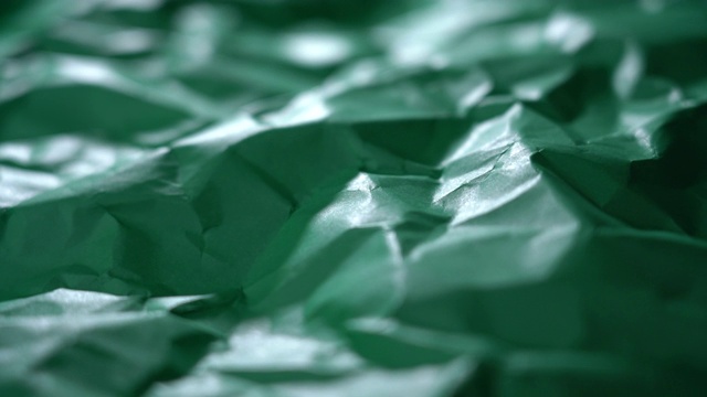 绿色皱纸的抽象景观视频素材