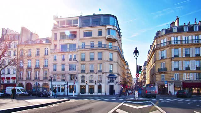 巴黎的旧住宅建筑视频下载