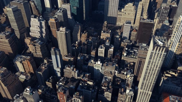 曼哈顿鸟瞰图视频素材