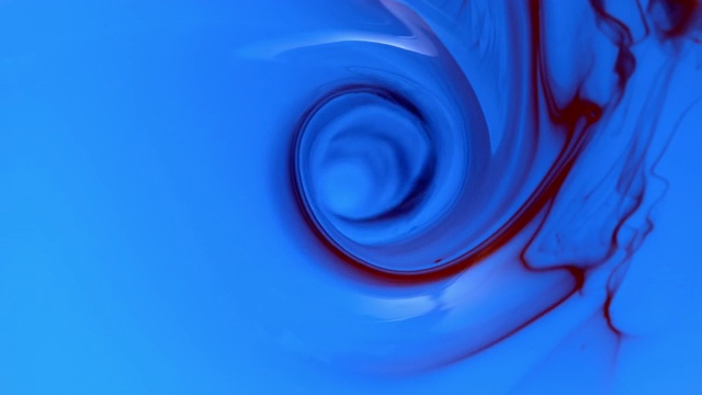 SLO MO LD蓝色水涡画成红色视频素材