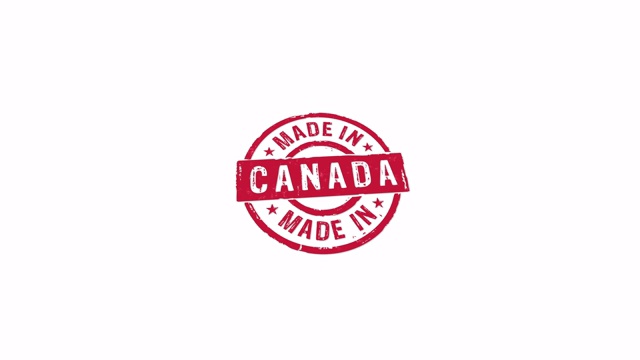 加拿大制作的邮票和单独的邮票动画视频素材