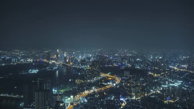 越南胡志明市的夜景视频素材