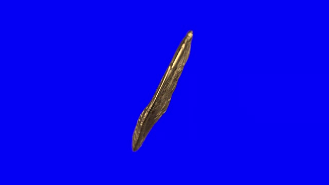 蓝屏上的维斯帕先皇帝的古罗马硬币视频下载