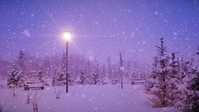 神奇的冬季景观-可循环视频下载