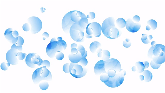 浅蓝色光滑的圆圈抽象技术运动背景视频下载