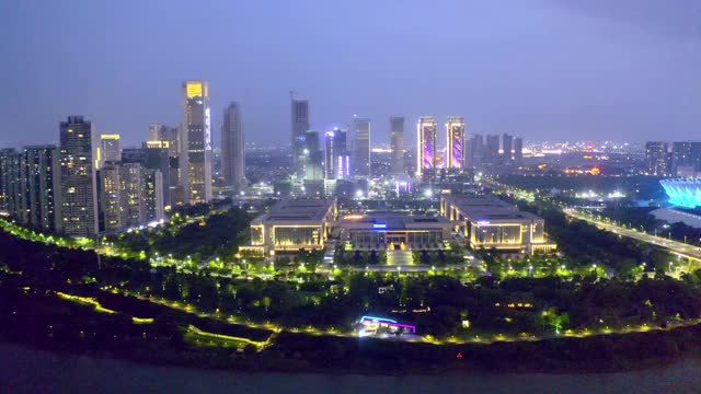 广东佛山的城市景观视频素材
