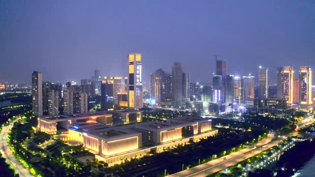 广东佛山的城市景观视频素材