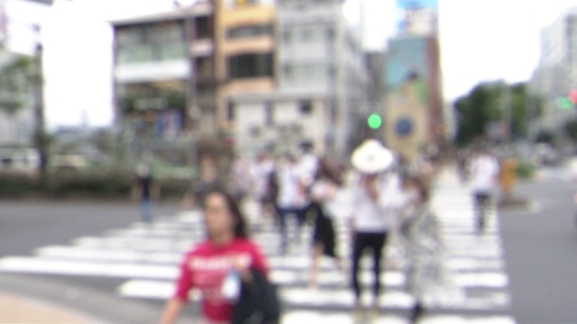 日本东京人行横道视频素材