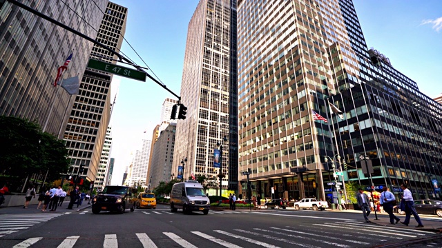 纽约的金融大厦视频素材