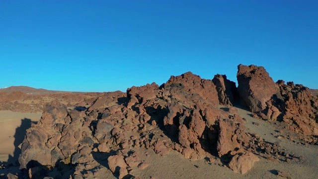 泰德火山和熔岩风景泰德国家公园-特内里费，加那利群岛视频素材
