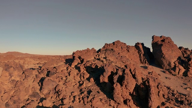 泰德火山和熔岩风景泰德国家公园-特内里费，加那利群岛视频素材