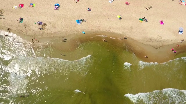 海滩-鸟瞰图视频下载