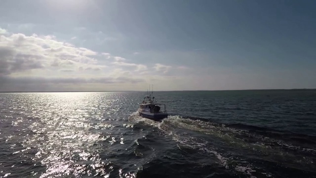 海上渔船视频下载
