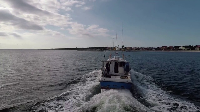 海上渔船视频下载