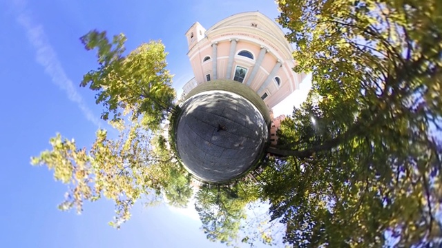 诺奥罗的圣母教堂360度视频。意大利撒丁岛视频下载