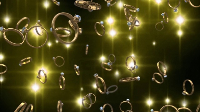 钻石金环粒子环动画视频素材