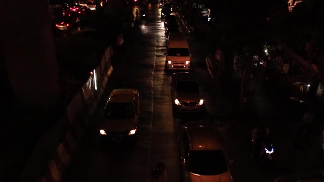 曼谷的交通堵塞视频素材