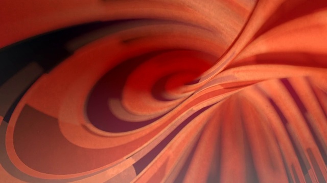 具有景深的彩色螺旋光学错觉。波形催眠循环动画。3 d渲染。4 k, UHD分辨率视频素材