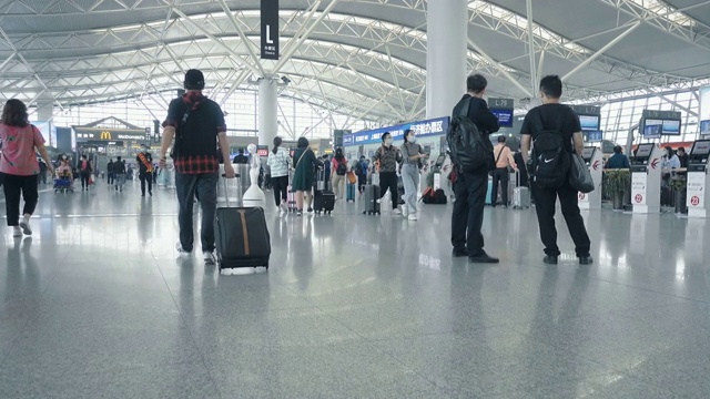 中国的机场,西安。视频下载