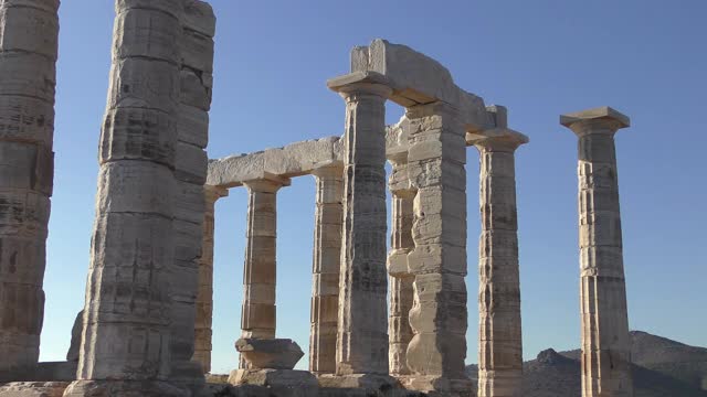 波塞冬神庙，希腊视频下载