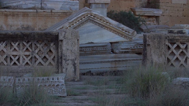 睡房，Leptis Magna，利比亚视频素材