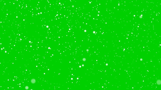 飘雪可循环(4k +色度键)-侧风视频素材