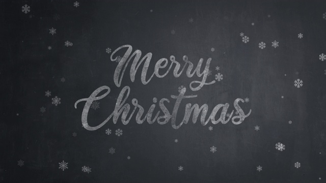 在黑板上手绘圣诞快乐的文字视频下载