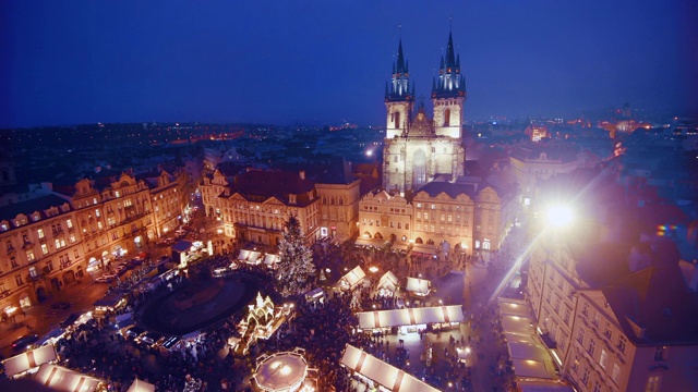 布拉格老城圣诞市场视频下载