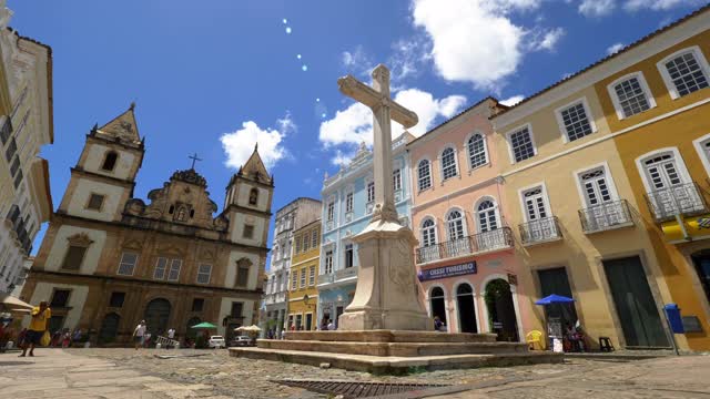 巴西巴伊亚的萨尔瓦多市中心视频下载