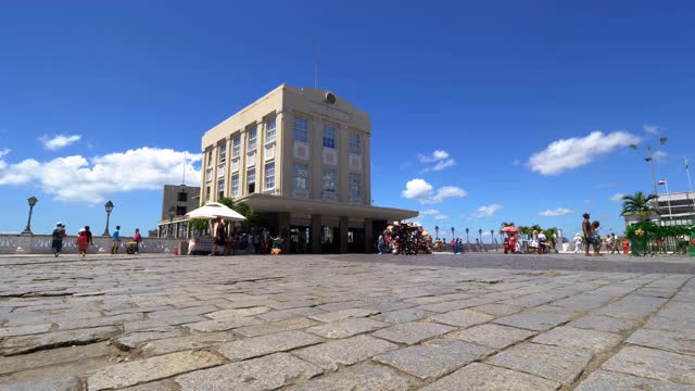 巴西巴伊亚的萨尔瓦多上城广场视频素材