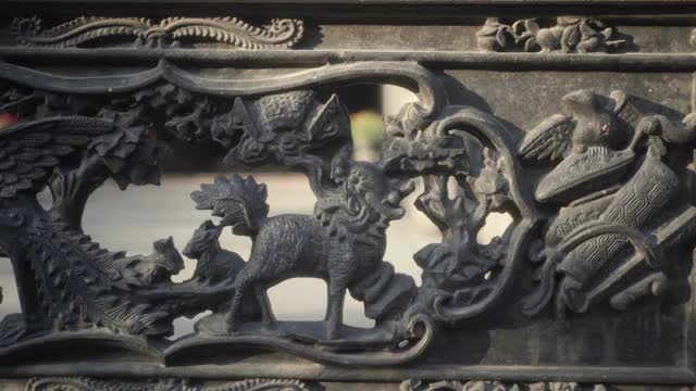 中国古代建筑装饰视频素材