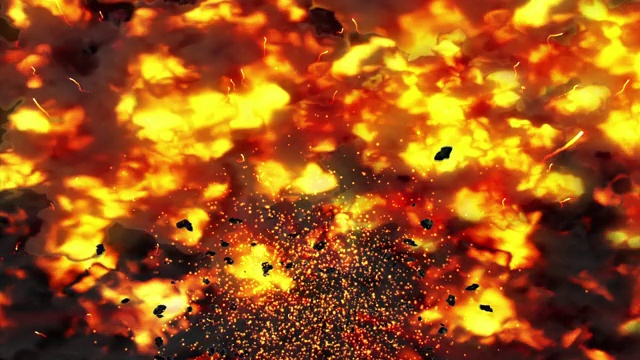爆炸粒子效果烟雾动画视频素材