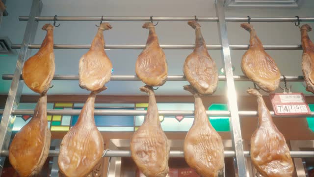中国广州传统腊肉视频下载