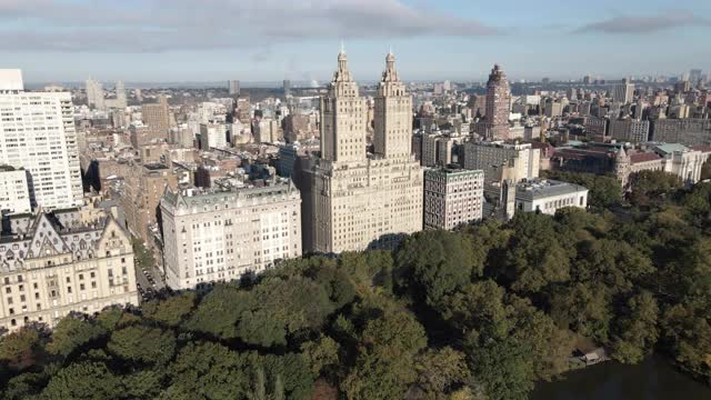航拍纽约市上西区视频素材