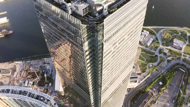 无人机拍摄的香港西九龙视频素材