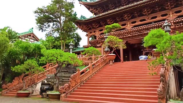 越南明青山寺视频素材