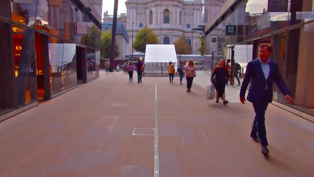 圣保罗大教堂。伦敦的城市视频素材