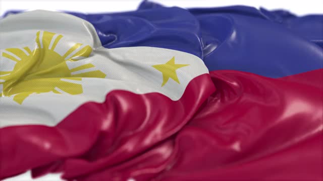 菲律宾国旗上的白色视频下载
