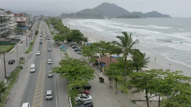 Praia Grande, ubatba，圣保罗，巴西视频素材