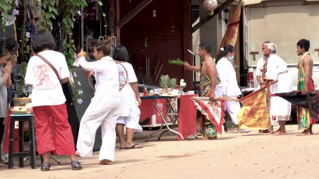 泰国道教素食节资深奉献者视频下载