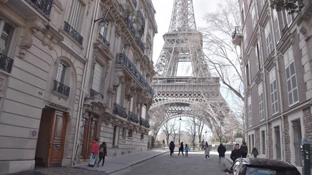 埃菲尔铁塔。巴黎。视频素材