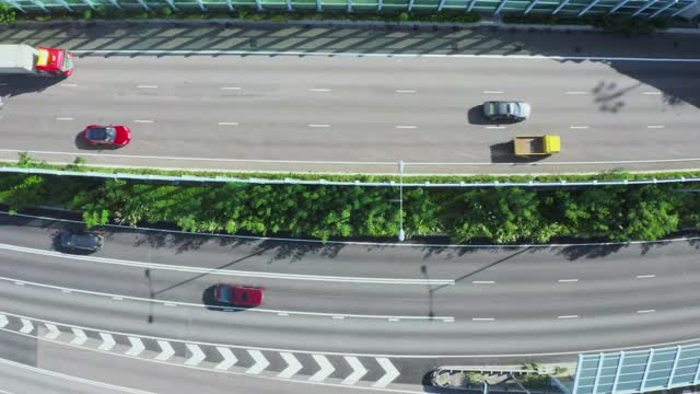 香港大埔新市镇的无人机瞰图视频素材
